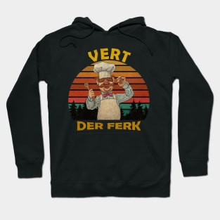 Vert Der Ferk the swedish chef Retro Vintage Hoodie